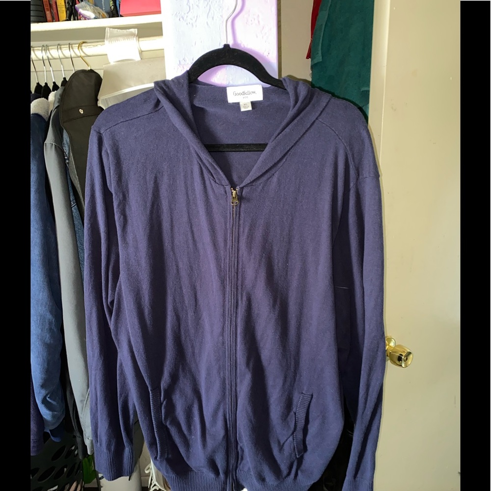 Goodfellow Men’s Navy Blue Cardigan Zip-up